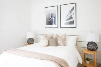 Drawers below the bed for extra storage