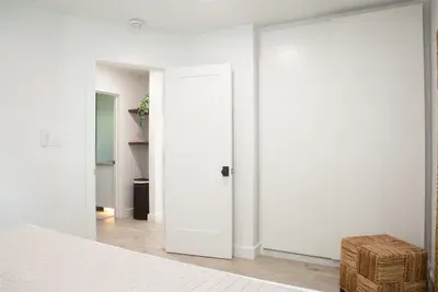 Tons of storage in Modern closet