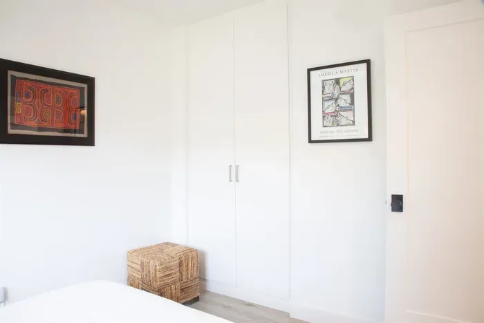 Roomy closet space