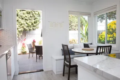 Open up the kitchen door to your outdoor dining