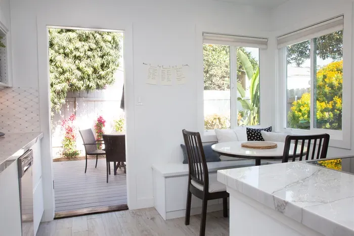 Open up the kitchen door to your outdoor dining