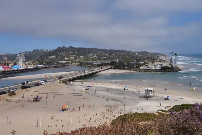 Aerial view of Del Mar and the Fairgrounds