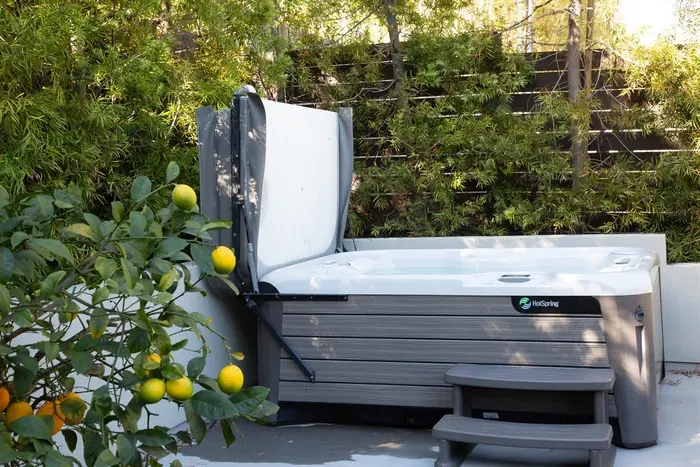 Enjoy the hot tub at the end of the day