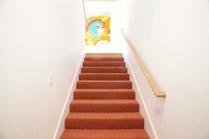 Stairs from the interior entry