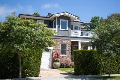 This charming Cottage is a half a block from the beach