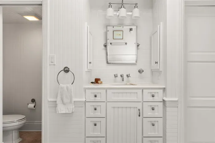 One of two vanities in the primary bath