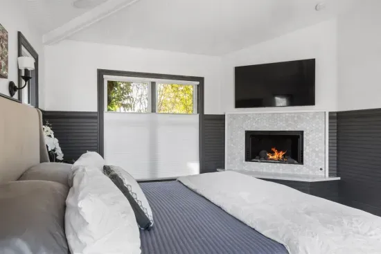 Cozy up to the fire and catch a movie
