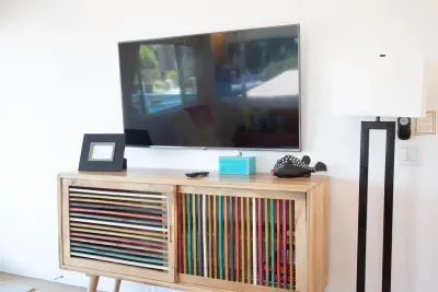 Or in front of the Smart TV
