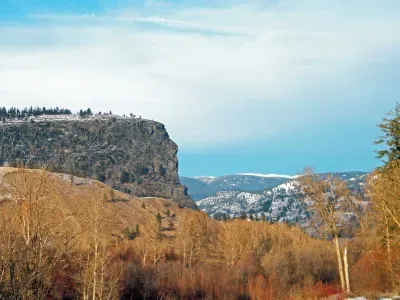 Scenic mountain and cliff views with peaceful natural surroundings