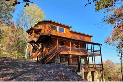 Cabin in the fall