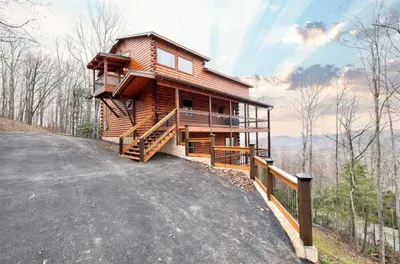 Cabin in the winter