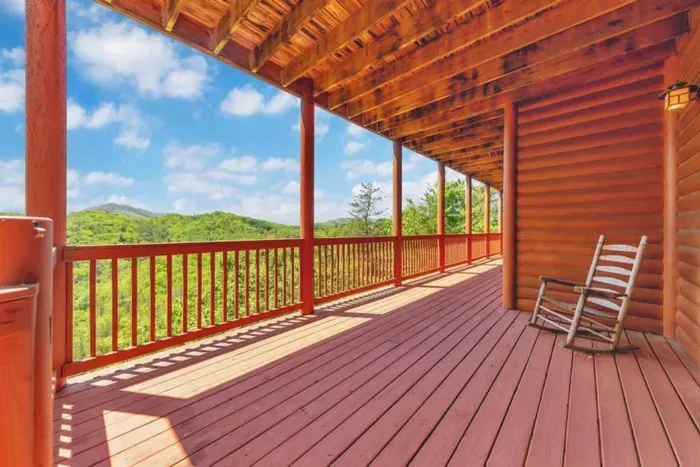 Panoramic views from the patio
