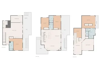 Please note that the bunks were moved due to egress window requirements by the county fire code. There is now one set of twin over twin bunks in the loft and another set in the basement game room.