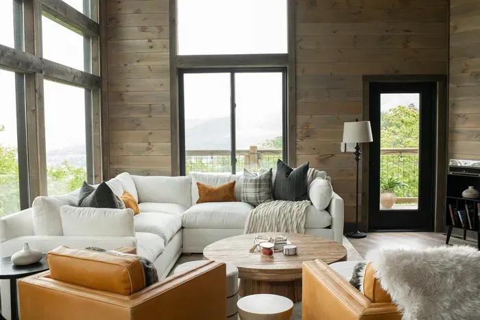 Take in breathtaking mountain views from the comfort of your living room
