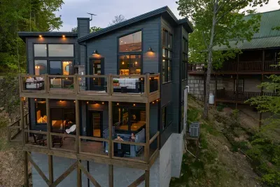 Two levels of outdoor living—perfect for gathering, relaxing, and soaking in the scenery