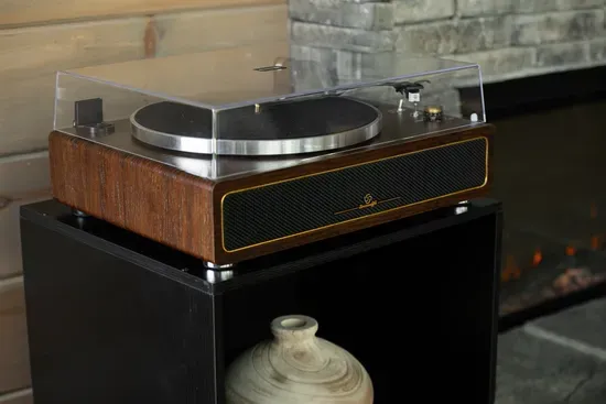 Spin your favorite vinyl or stream via Bluetooth—music your way, anytime