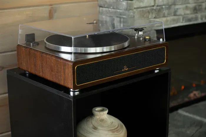Spin your favorite vinyl or stream via Bluetooth—music your way, anytime