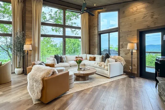 Enjoy Mountain Views Right from the Living Room Windows