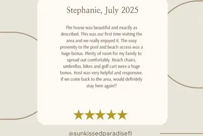 Sharing a 5-star review from one of our guests who stayed in July 2025