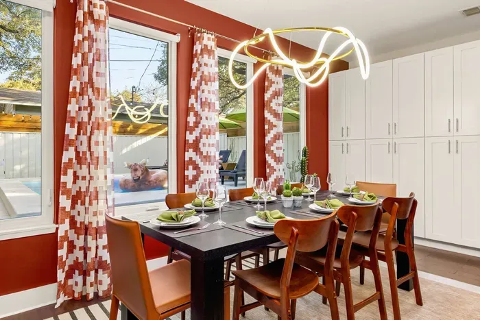 funky dining room