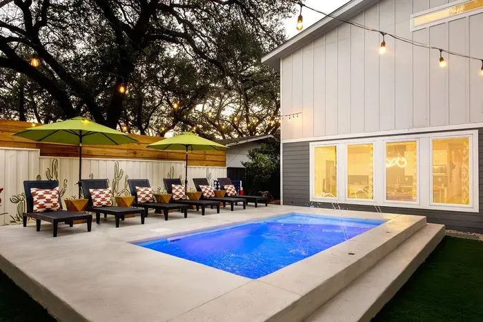 string lights for pool nights