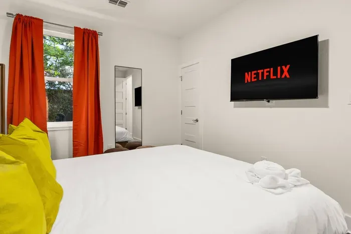 full mirror & tv in every bedroom