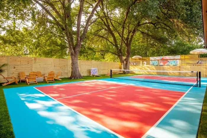 Full size pickleball court