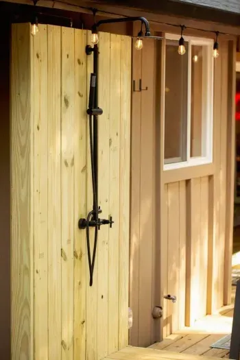 Custom outdoor shower