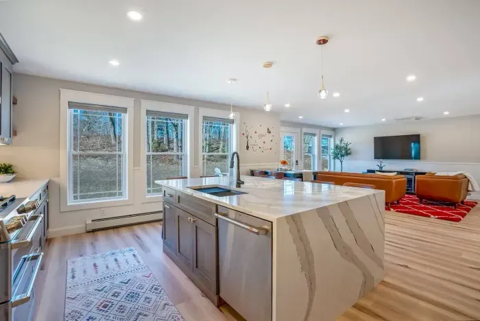 A chef’s dream kitchen awaits—complete with gleaming granite countertops, high-end appliances, and every tool you could need to cook a gourmet meal or host a family feast. 