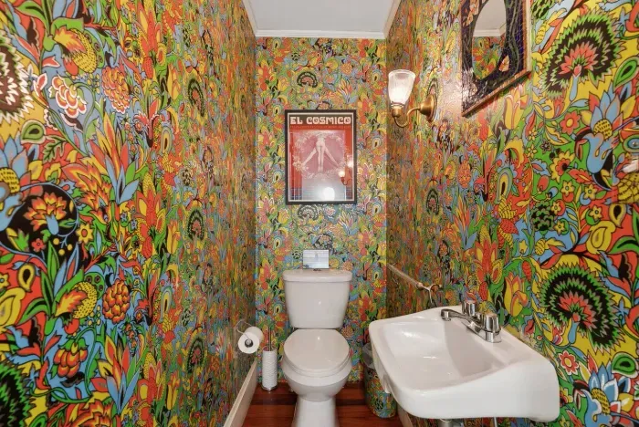 Half bathroom on the first floor. 