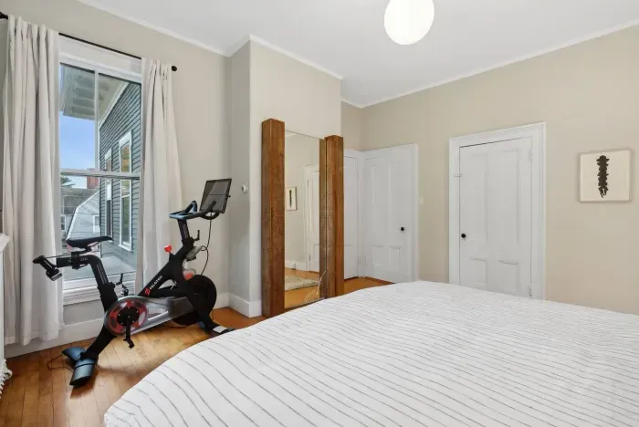 King bedroom with master bath. 