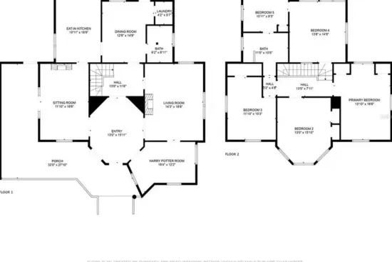 floor plan of main house