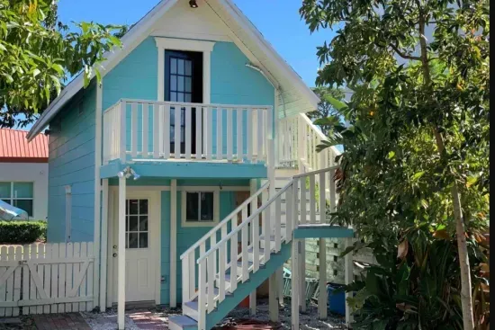 Step onto your personal balcony for morning coffee with a view of the surrounding treetops.