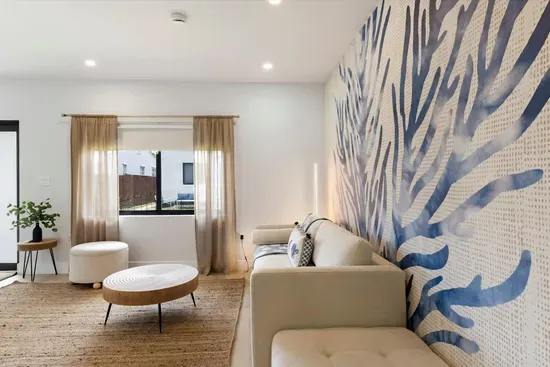 Living room in adjacent unit