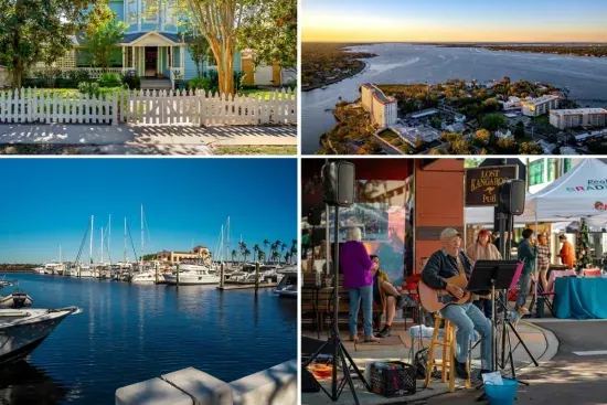 5 minute walk to historic downtown