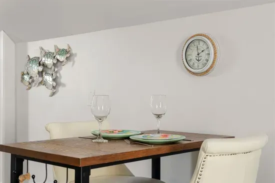 Indoor dining for two!