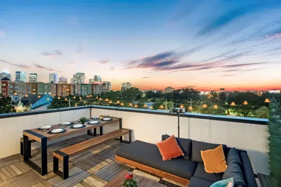 Rooftop dining with a view!