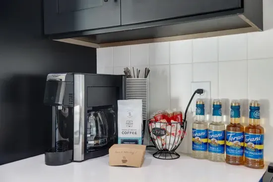Fully Stocked coffee station