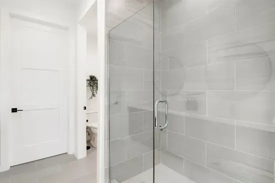 Huge Master shower  & separate Toilet area
