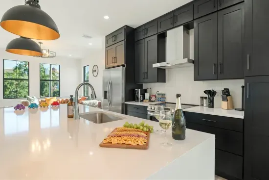 Fully stocked kitchen