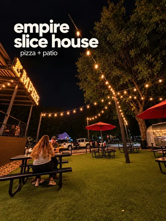 Empire slice house pizza patio
