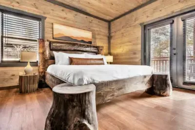 King Bedroom with Custom Furniture