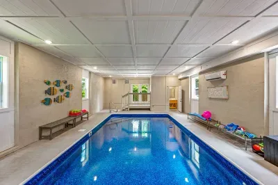 Heated Indoor Pool with Toys and Floats