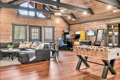 A variety of Arcade Games and Foosball