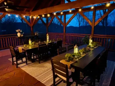 Outdoor Dining Area with Seating for 20