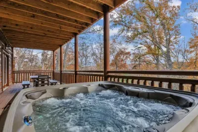 Hot Tub on the Deck overlooking the Mountains
