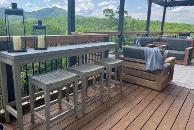 Sit at the Custom Bar and Soak in the Views