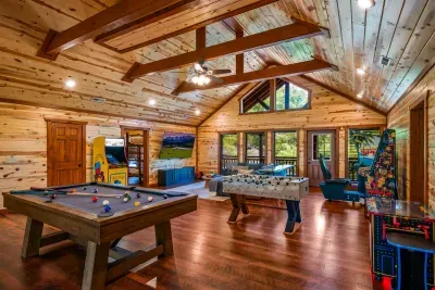 Fully Stocked Game and Media Room