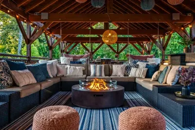 Gas Firepit for Roasting Marshmallows