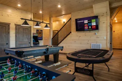 Unleash your competitive spirit! Whether it's a round of poker, foosball face-offs, pool table challenges, or reliving classic arcade games, your personal game room is your ultimate entertainment hub!
